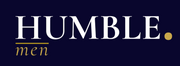 Logo for 'Humble men' with white text on a black background