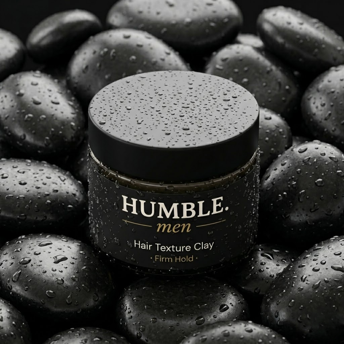 Men’s hair clay by Humble Men adding volume texture and natural matte look