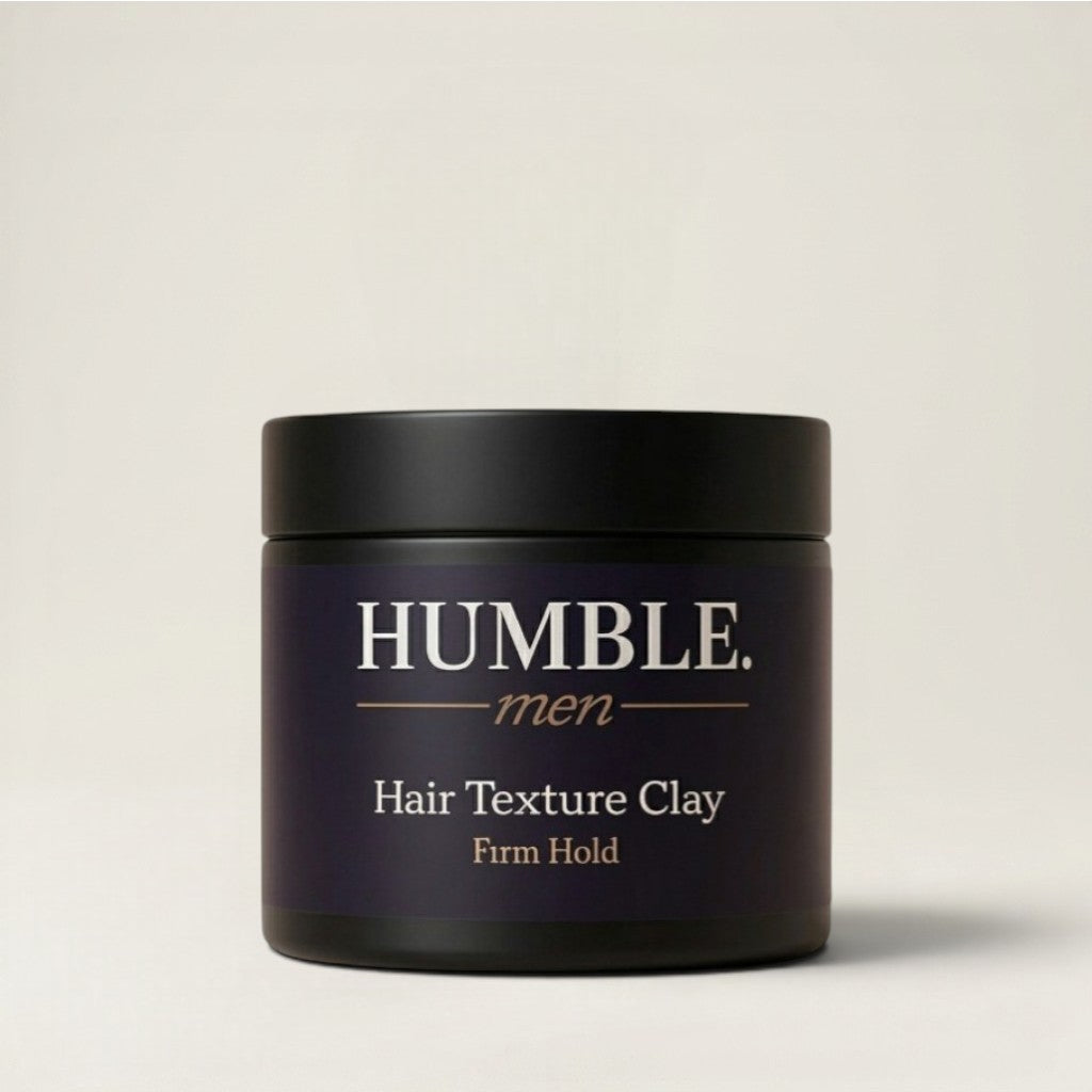 Humble Men hair texture clay for men with strong hold and matte finish styling