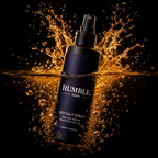 Men’s sea salt spray by Humble Men for beach waves and messy textured hair