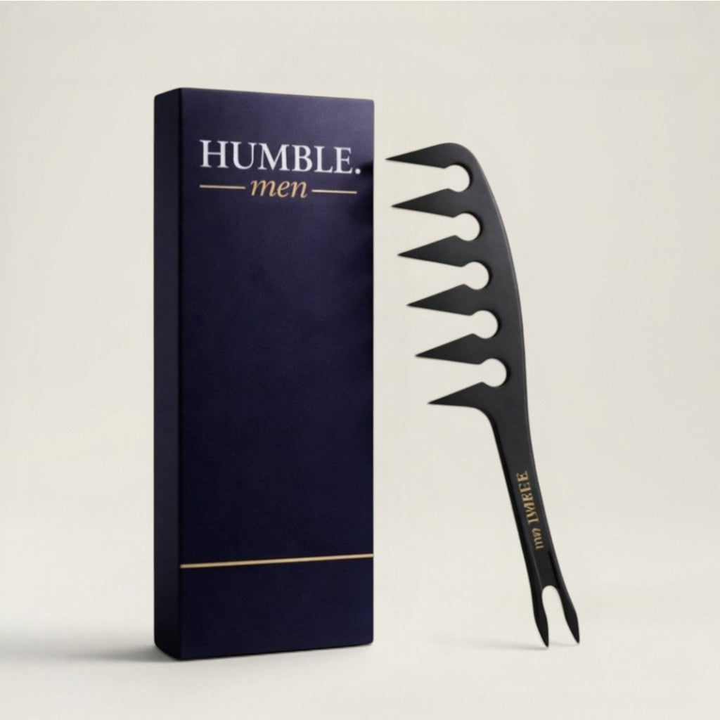 Humble Men texture comb for men with wide teeth for volume and styling
