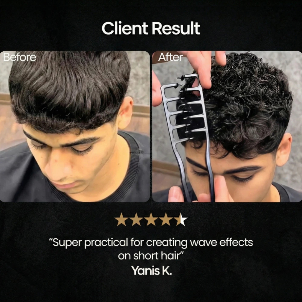 Humble Men styling comb for volume control and textured hair finish