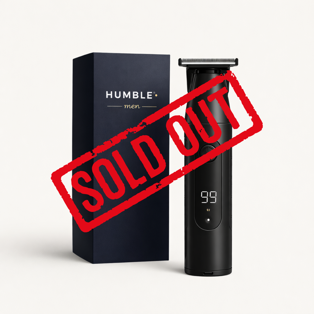 Humble Men electric beard grooming kit with cordless trimmer foil shaver and travel-ready tools