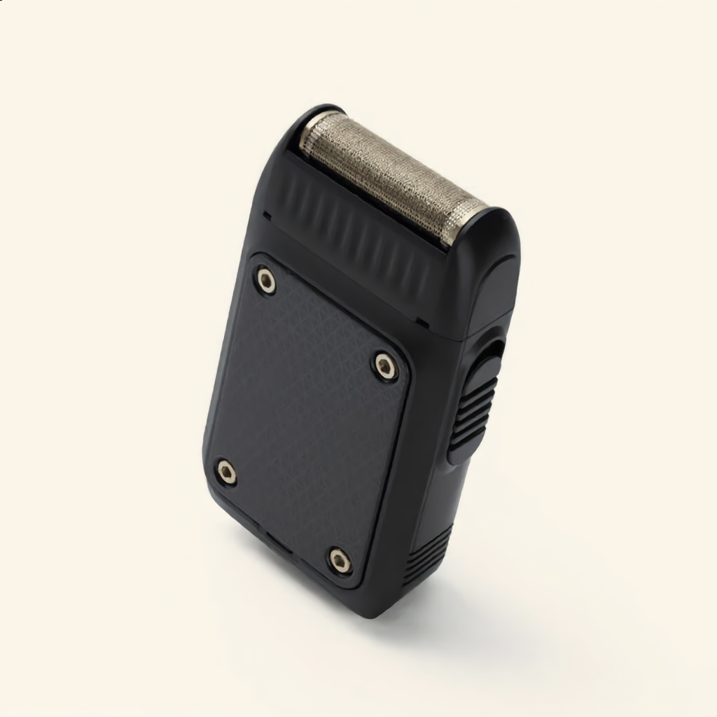 Portable Humble Men foil shaver for clean finishes and travel grooming