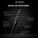 Wide tooth texture comb by Humble Men for fuller hair and natural styling